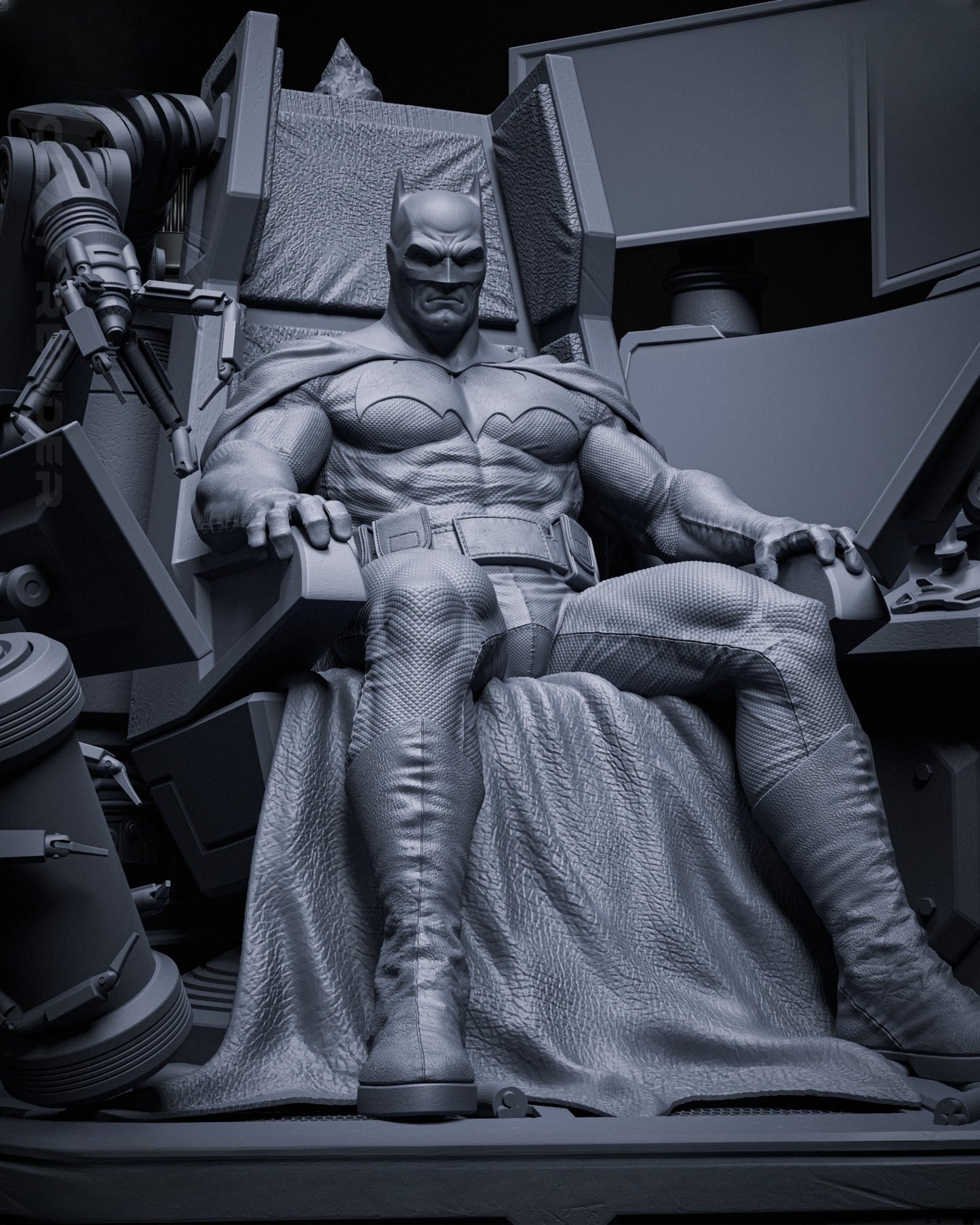 1476 BatmanThrone - STL 3D Print Files