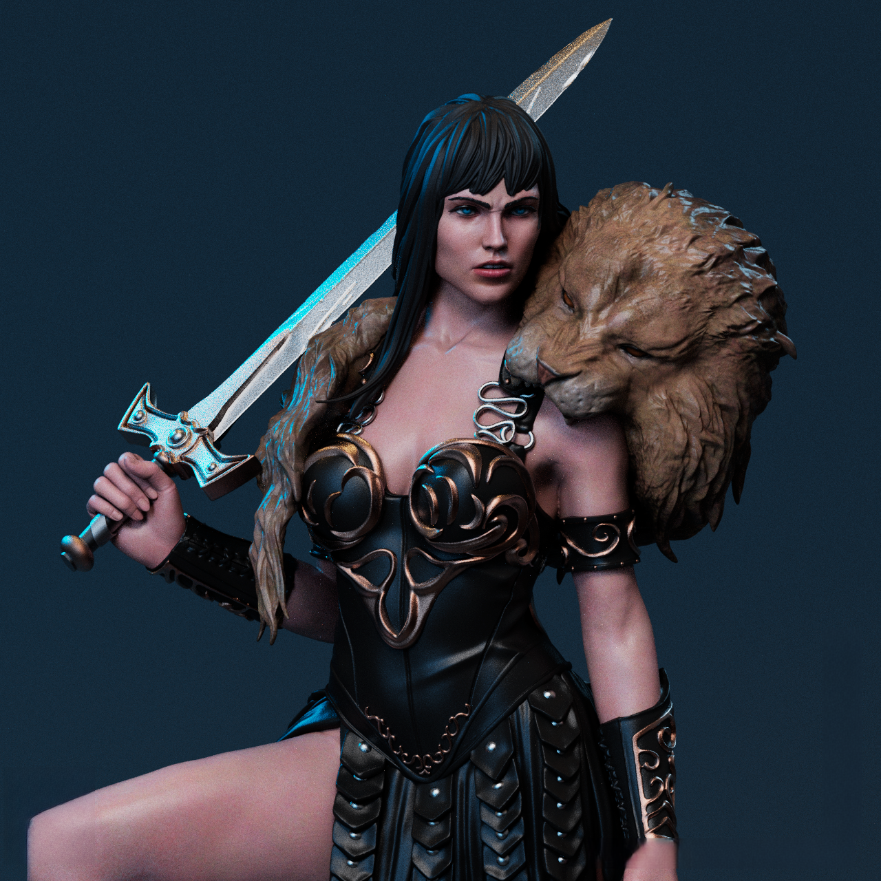 0137 Xena - Warrior Princess - STL 3D Print Files