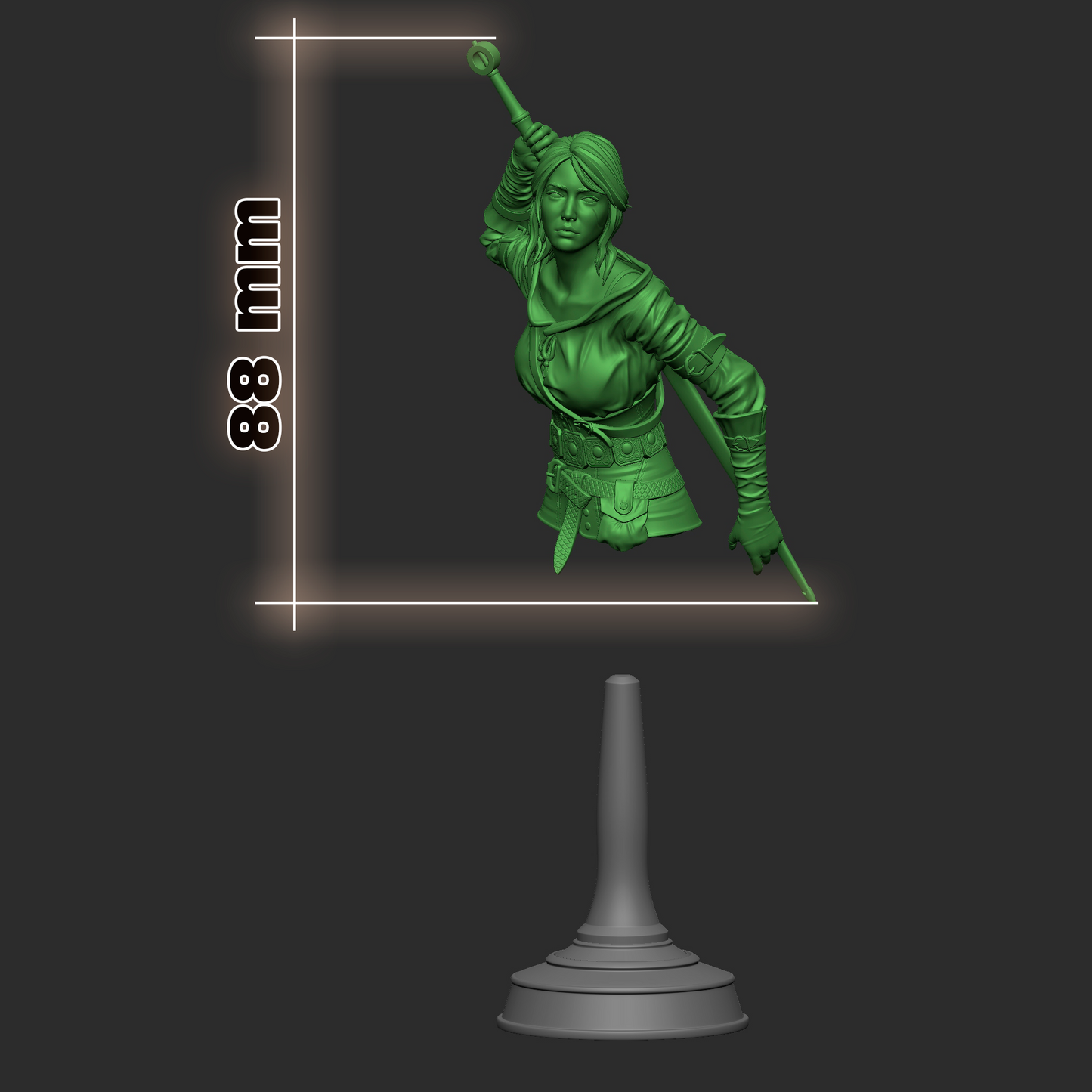 1199 Ciri_The Witcher3 - STL 3D Print Files