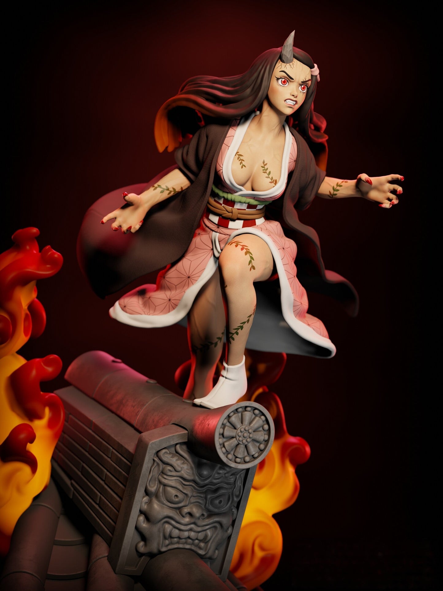 0488 Nezuko Kamado - Kimetsu no Yaiba (1340) - STL 3D Print Files