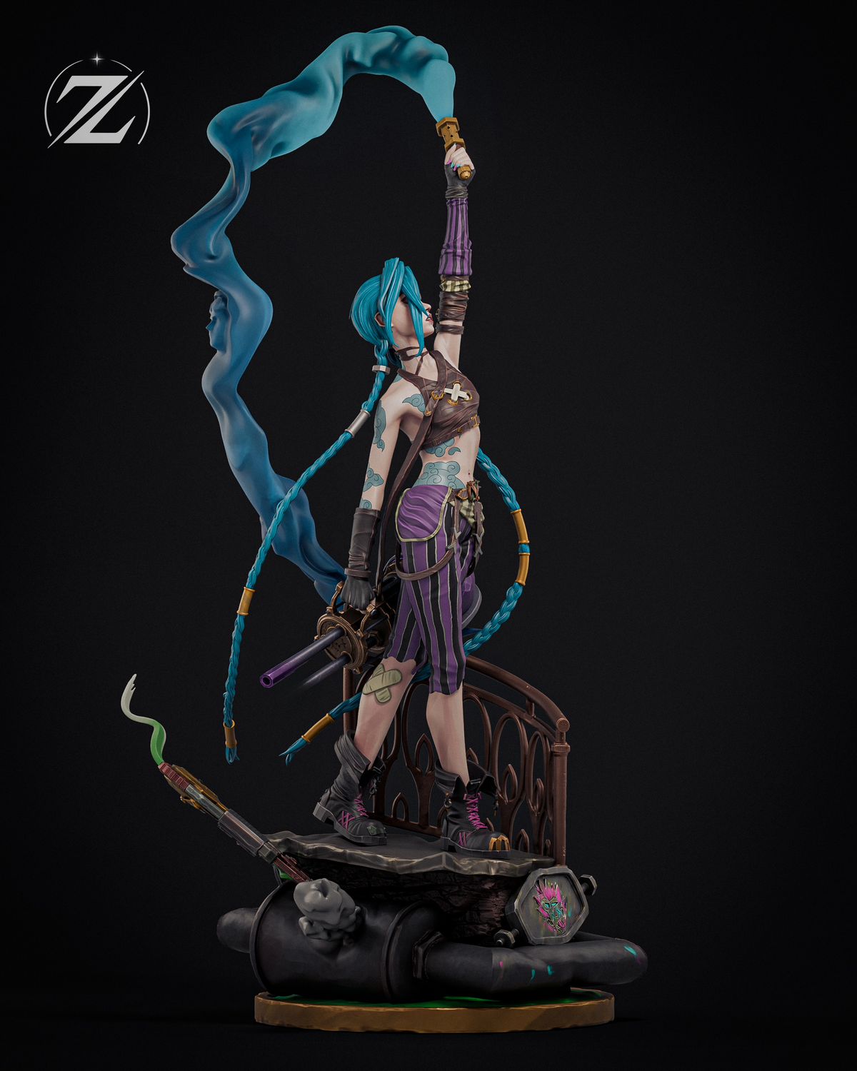 1855 Jinx_Arcane League of Legends - STL 3D Print Files