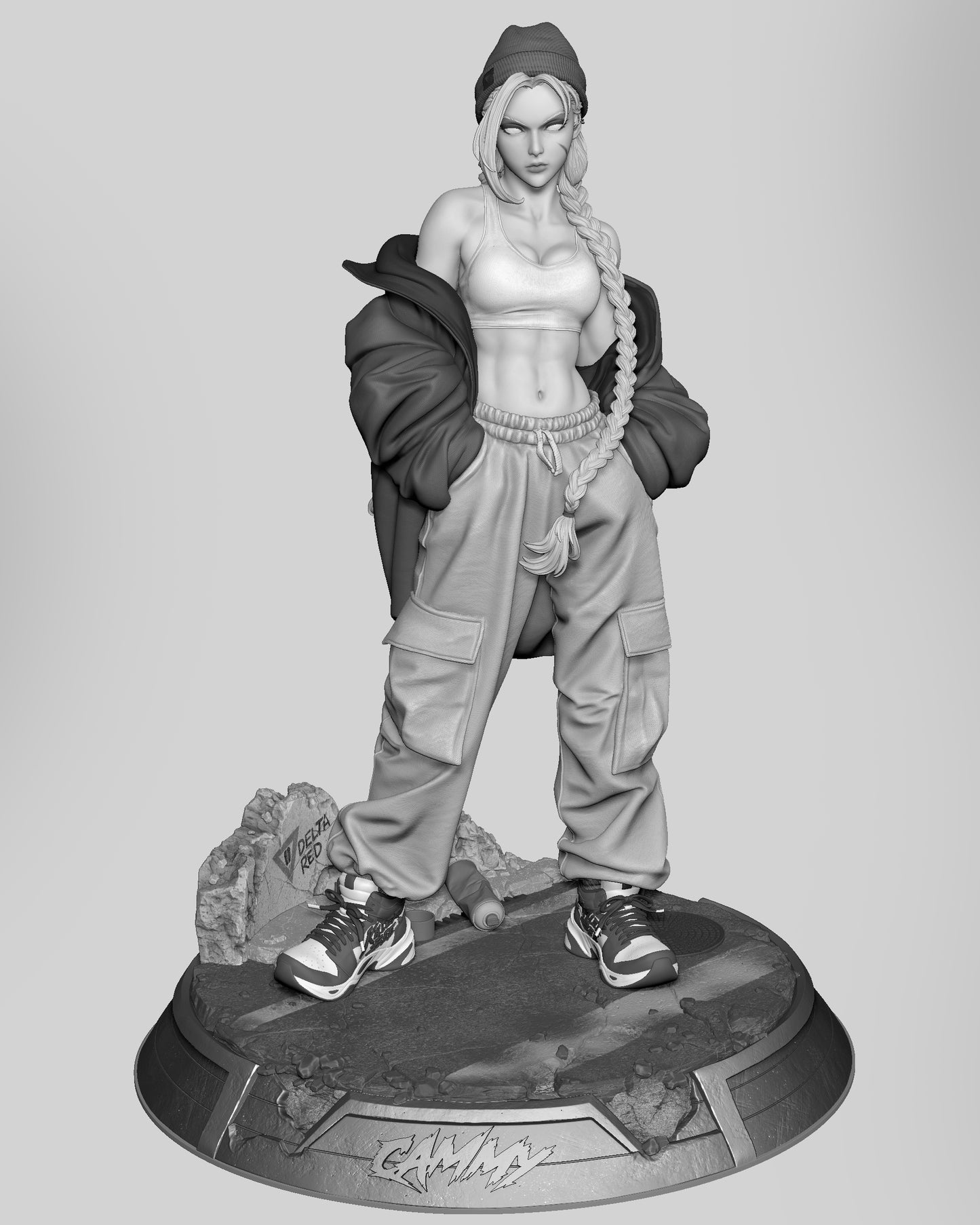 1426 StreetWear Cammy_Street Fighter - STL 3D Print Files