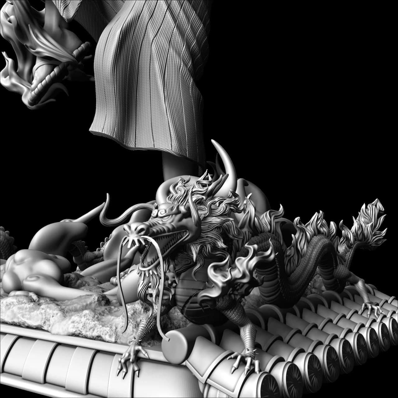 0240 Sanji e Kaido (OP) - STL 3D Print Files