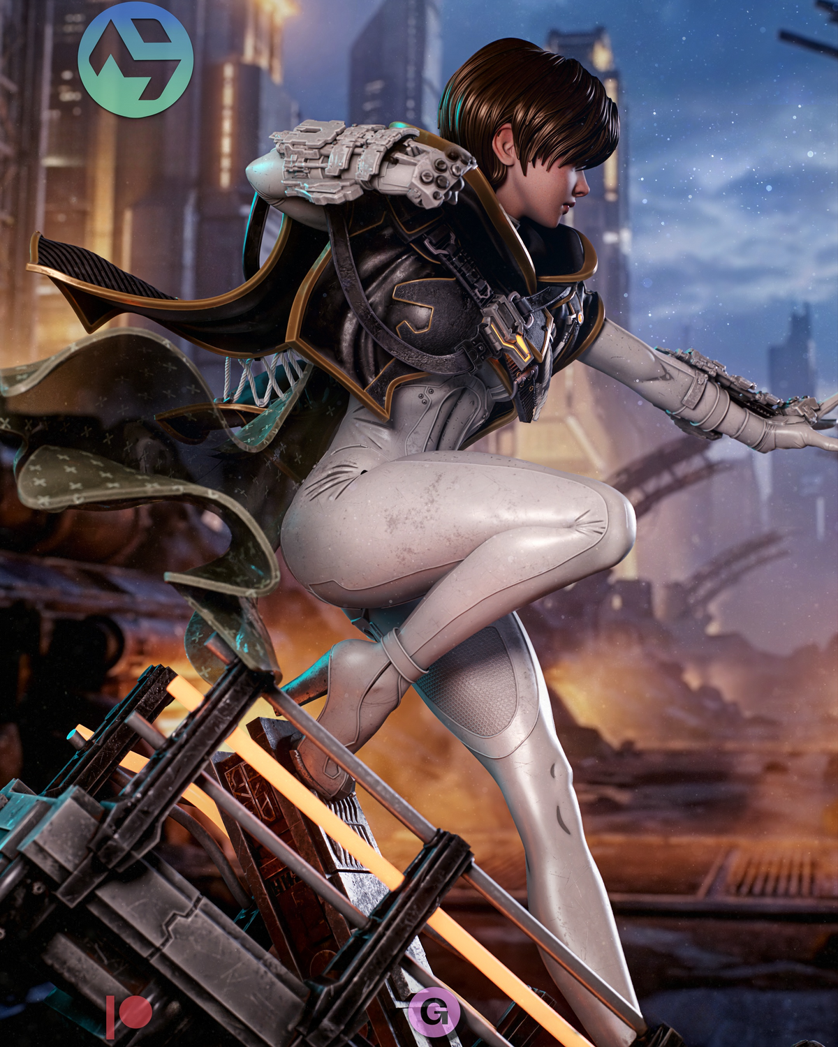 1734 Evie_Stellar Blade Blood Rain - STL 3D Print Files