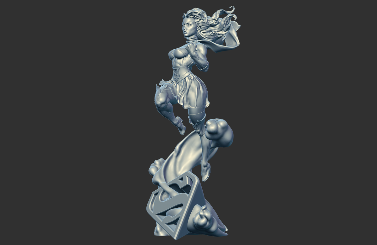 1780 Supergirl Bombshells NSFW - STL 3D Print Files