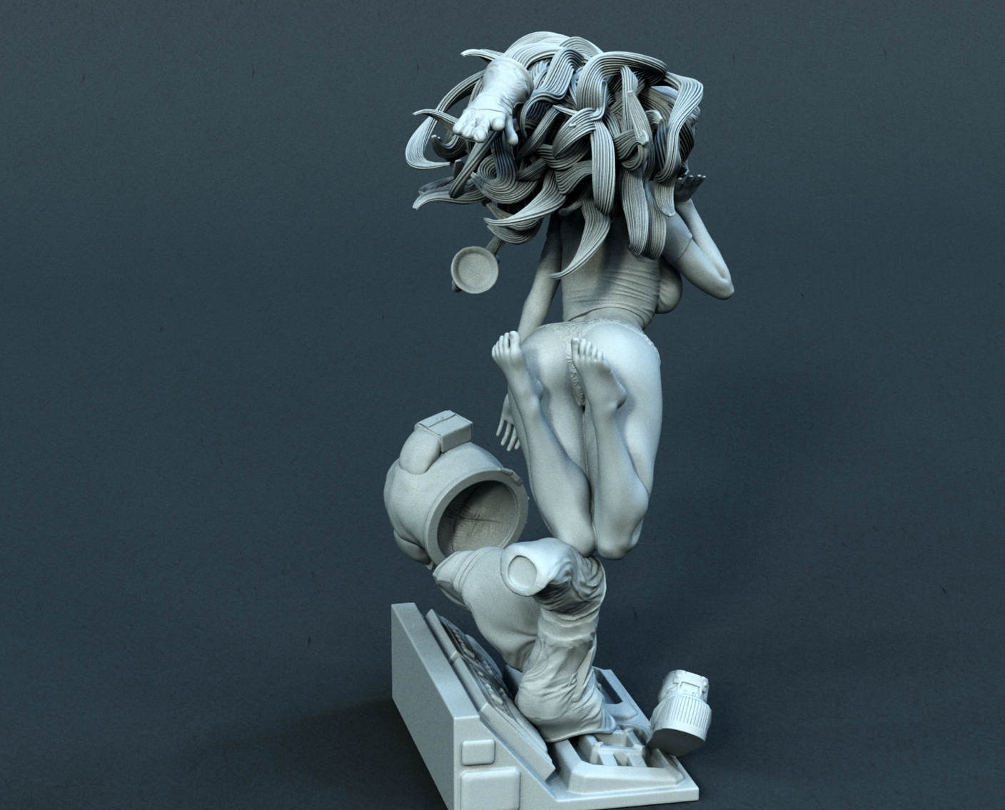 1065 Astronaut Girl - STL 3D Print Files