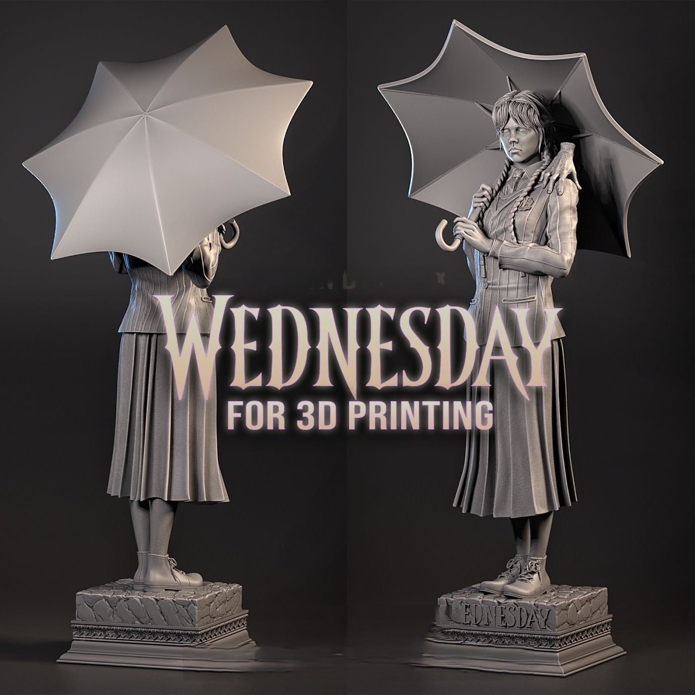 0170 Wednesday Addams - Wednesday - STL 3D Print Files