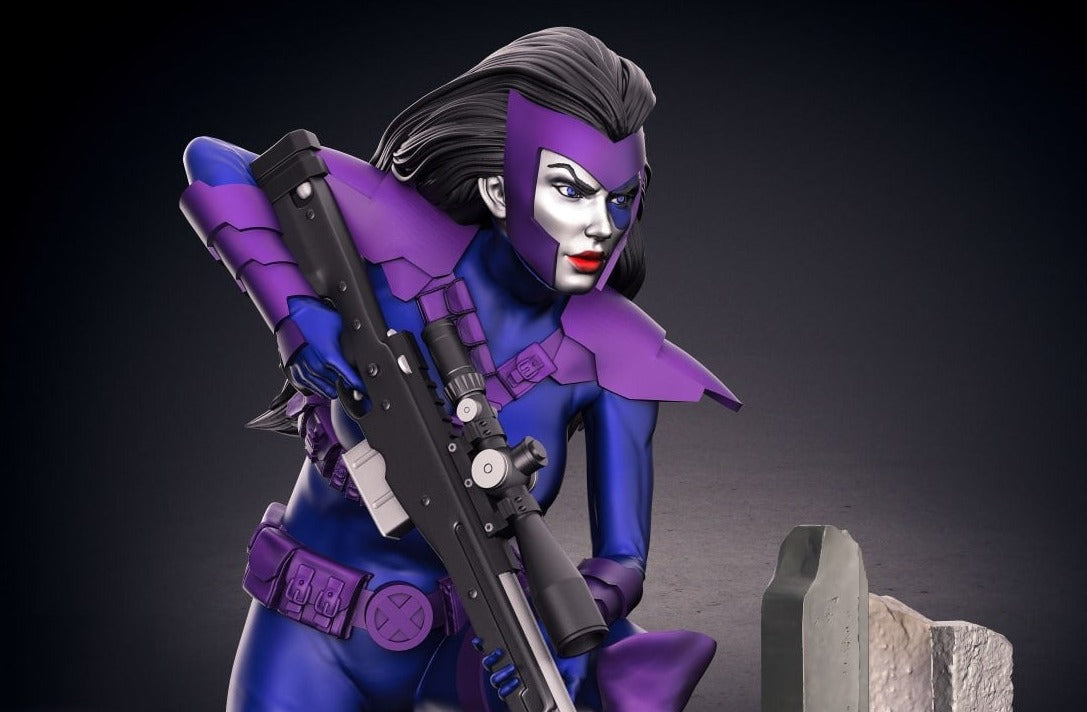 0117 Domino - Marvel Comics (1538) - STL 3D Print Files