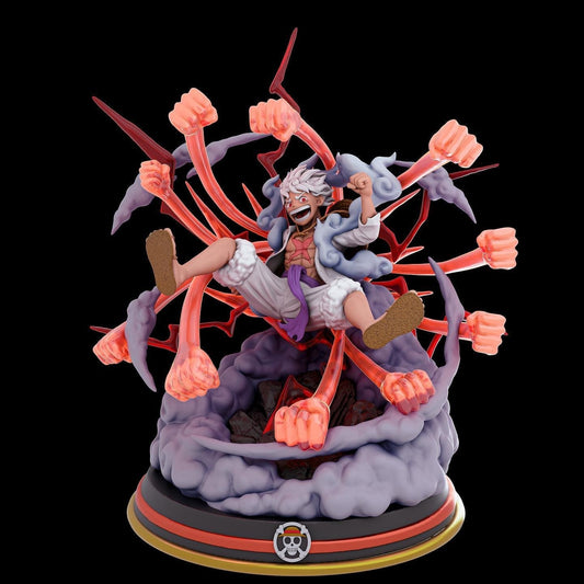 0127 Luffy Gear 5 - One Piece (1525) - STL 3D Print Files