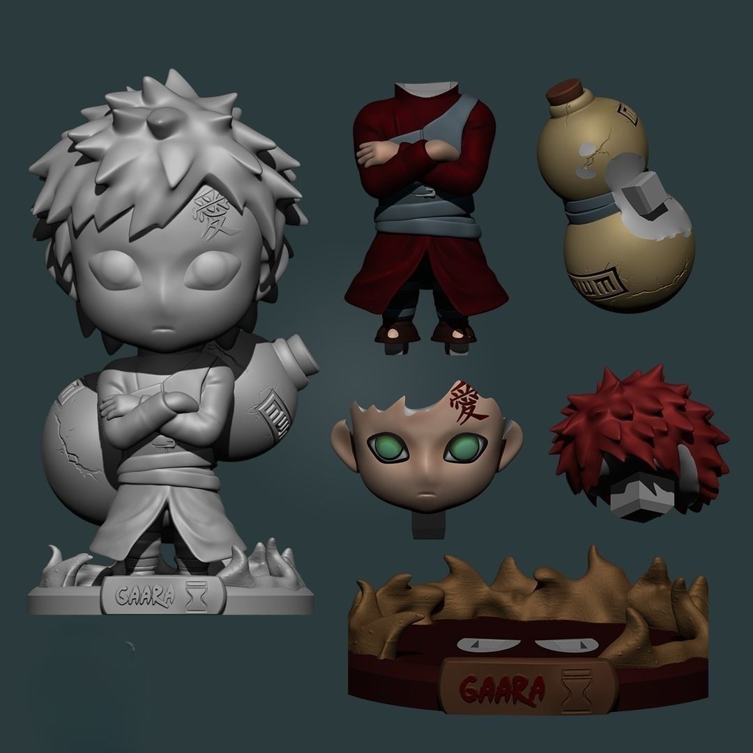0157 Gaara Naruto - STL 3D Print Files