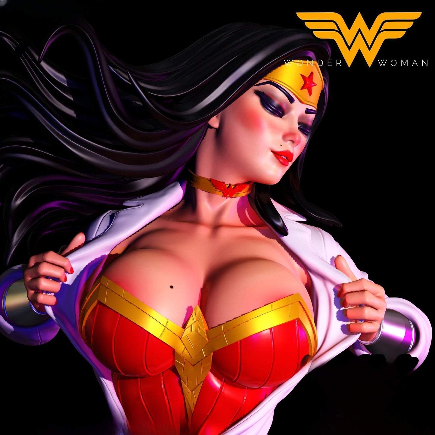1292 Wonder_Woman - STL 3D Print File