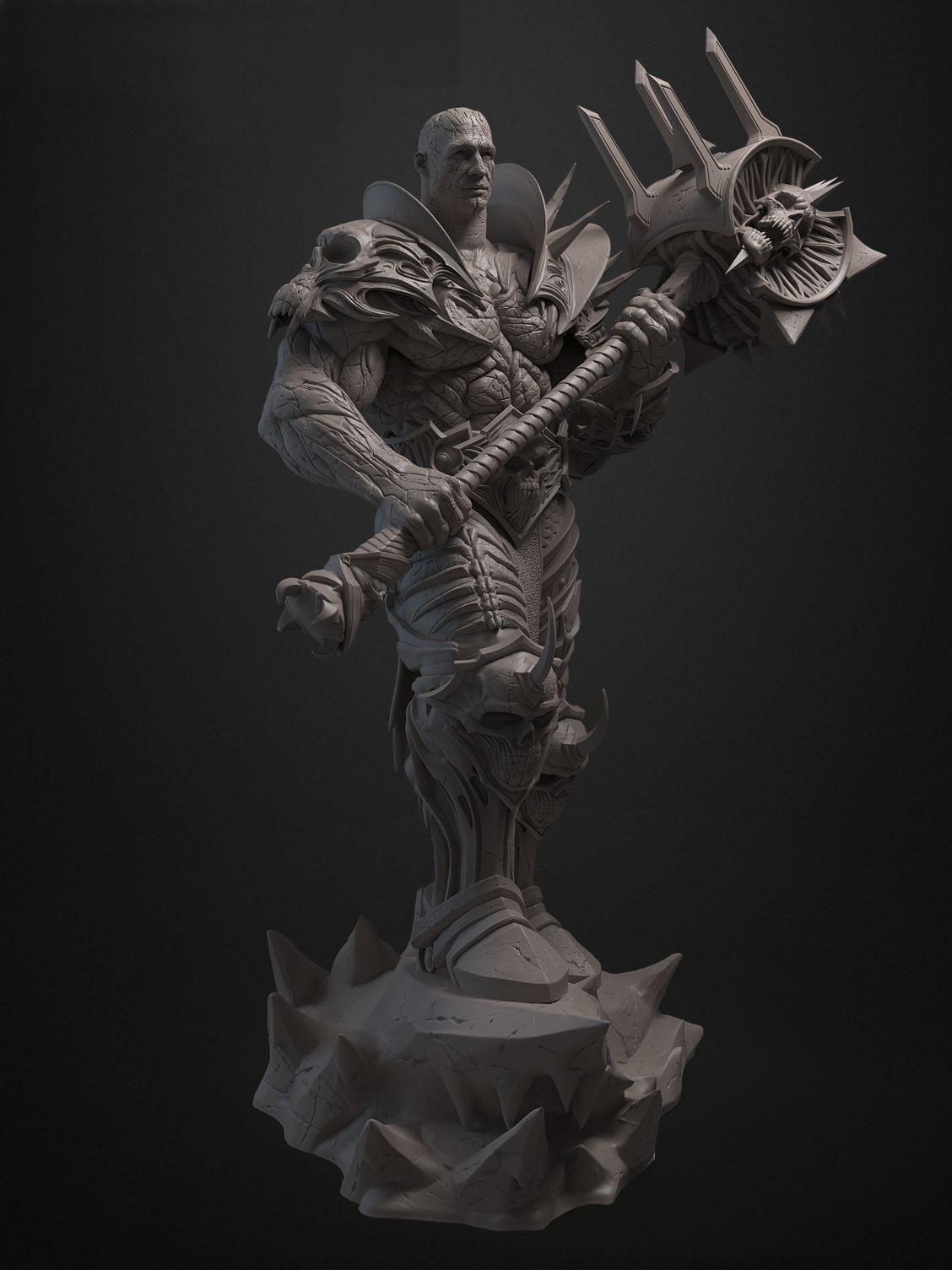 0723 Bolvar Fordragon The Lich King - World of Warcraft - STL 3D Print Files