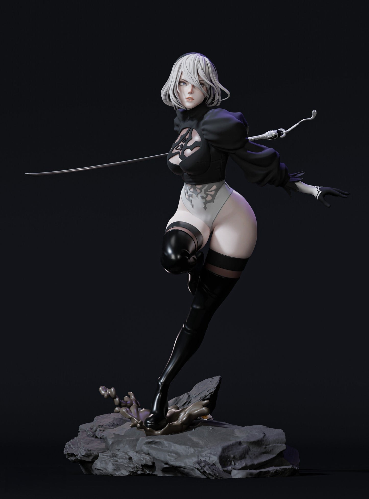 0979 2B - Nier Automata (1667) - STL 3D Print Files