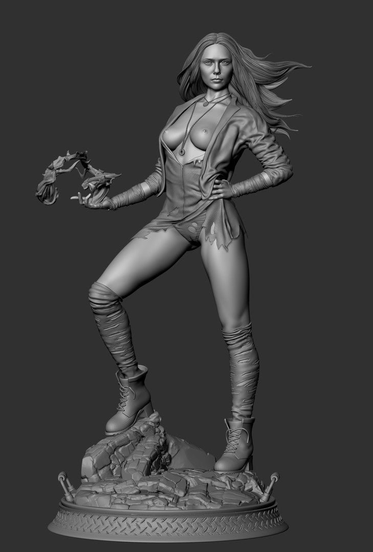 0664 Scarlet Witch NSFW - Wanda Maximoff - STL 3D Print Files