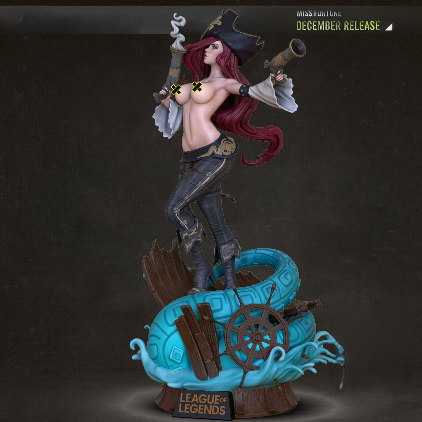 0504 Miss Fortune NSFW - League of Legends (1870) - STL 3D Print Files