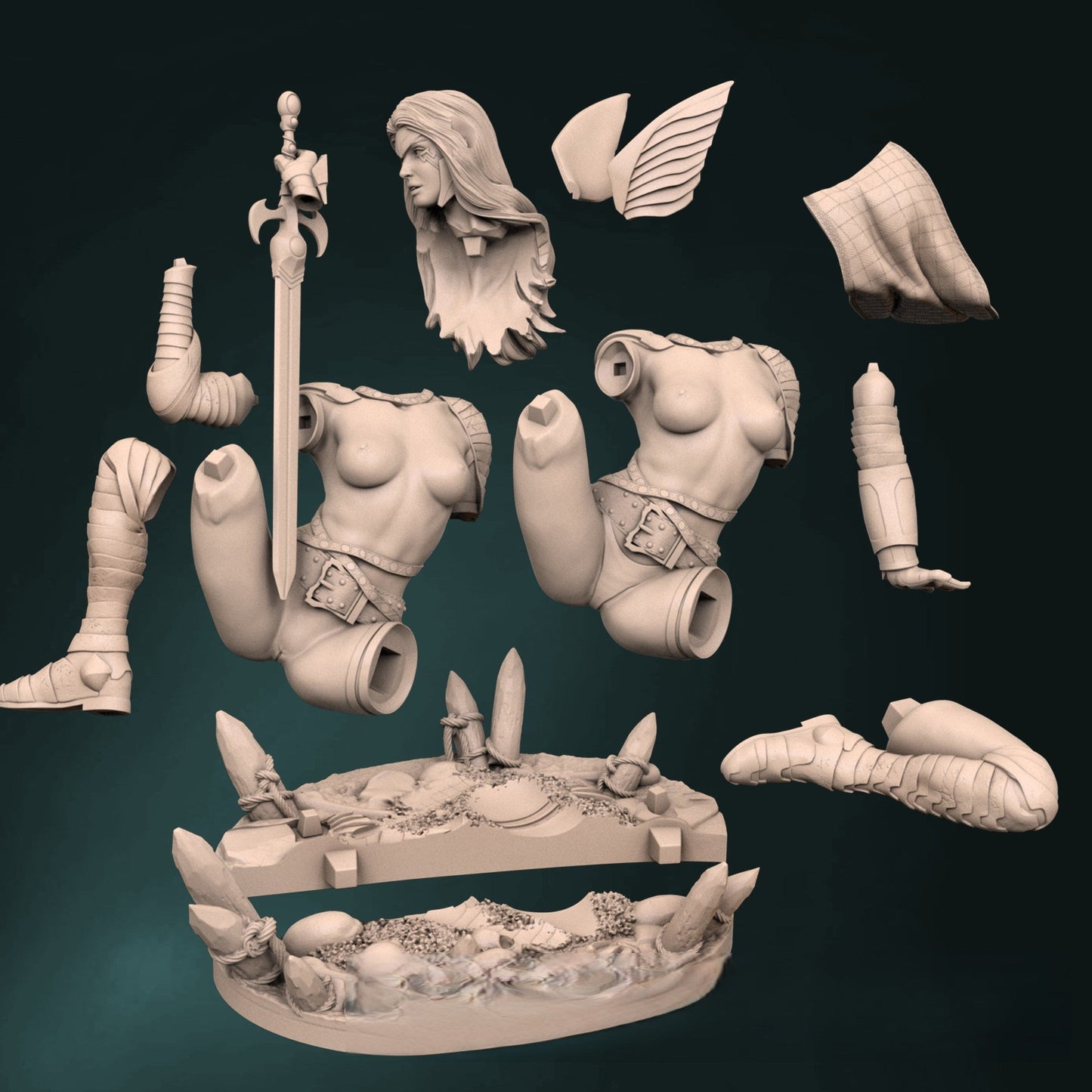 0734 Angela NSFW - Spawn (1535) - STL 3D Print Files