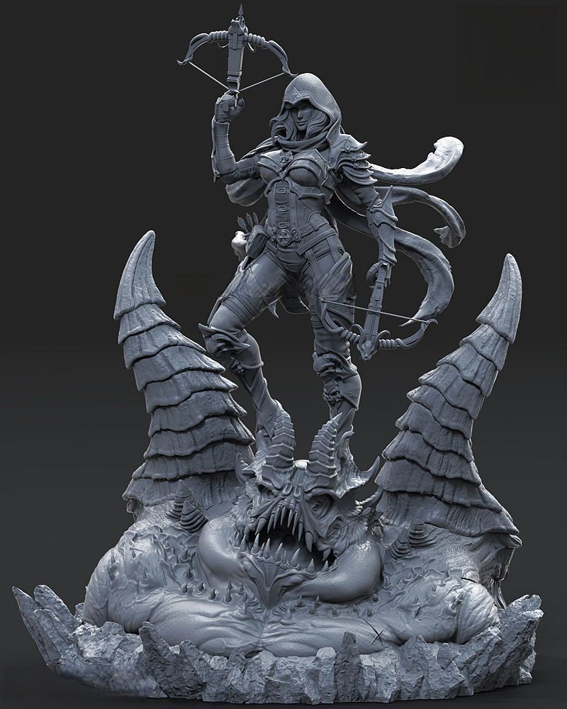 0727 Demon Hunter - Diablo - STL 3D Print Files