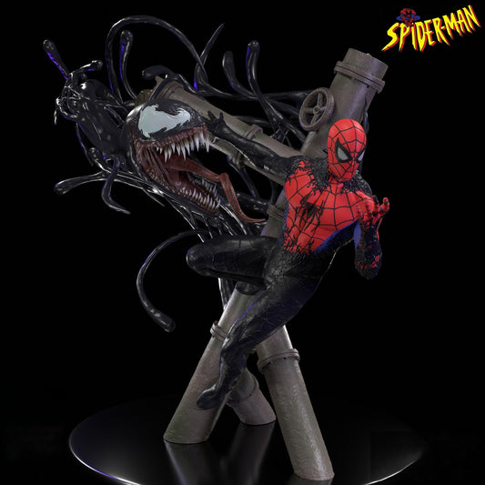 0121 Spider-Man VS Venom (1483) - STL 3D Print Files