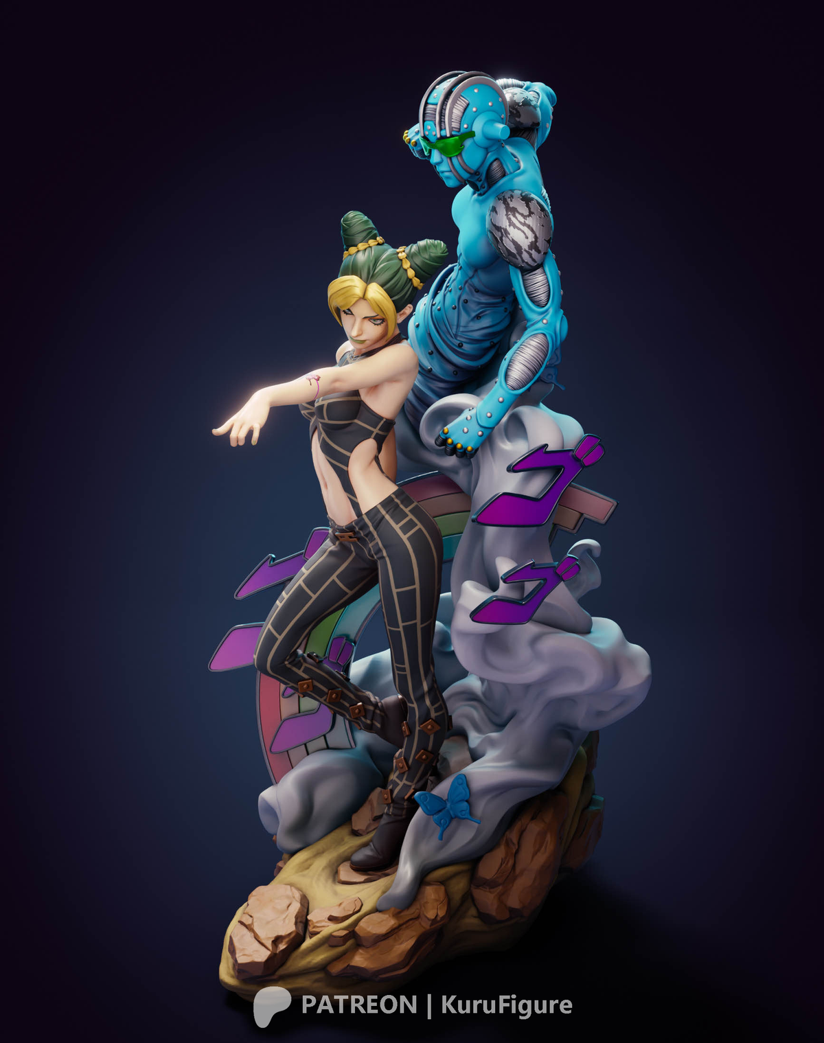 1910 Jolyne Cujoh_Stone Free - STL 3D Print Files