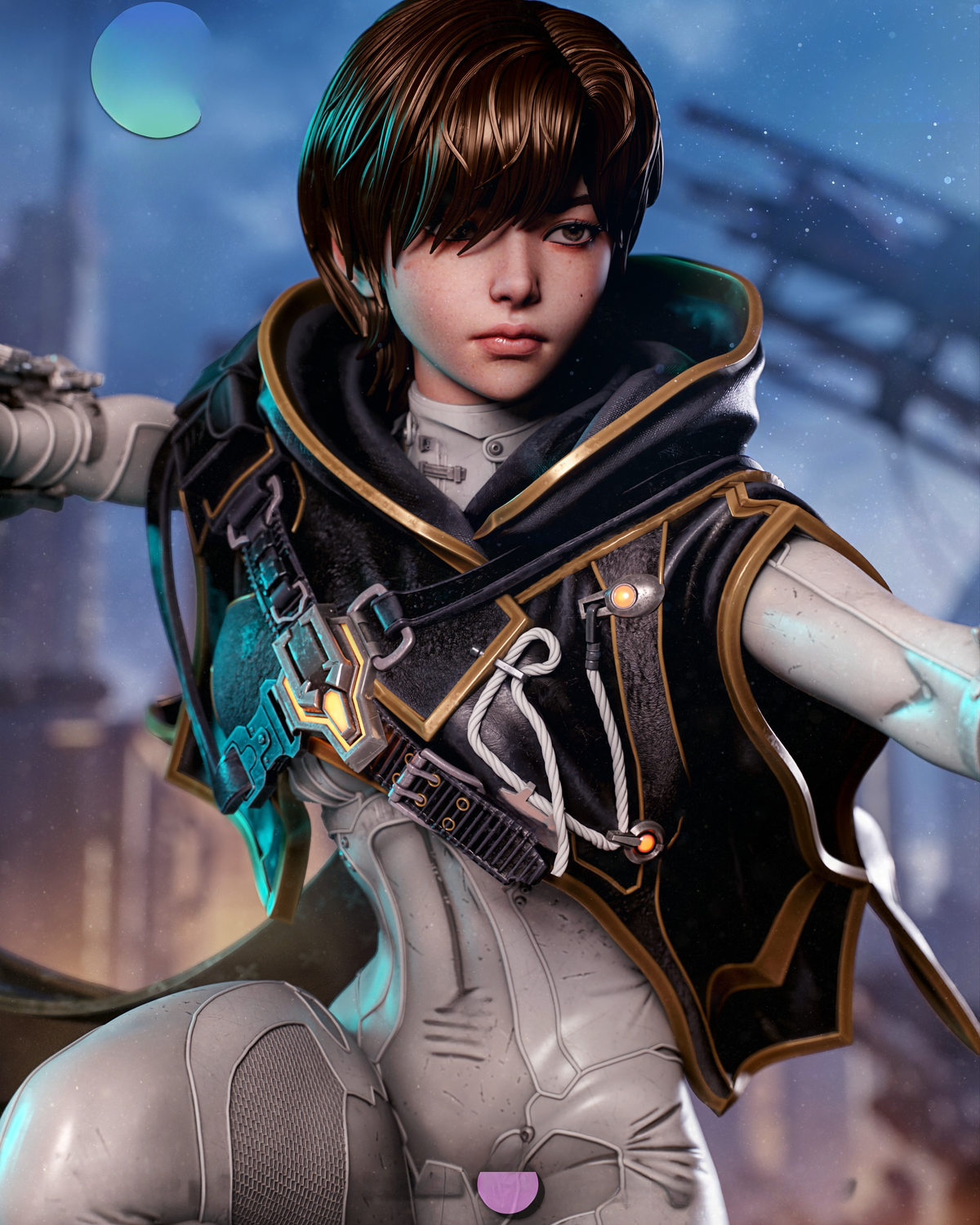 1734 Evie_Stellar Blade Blood Rain - STL 3D Print Files