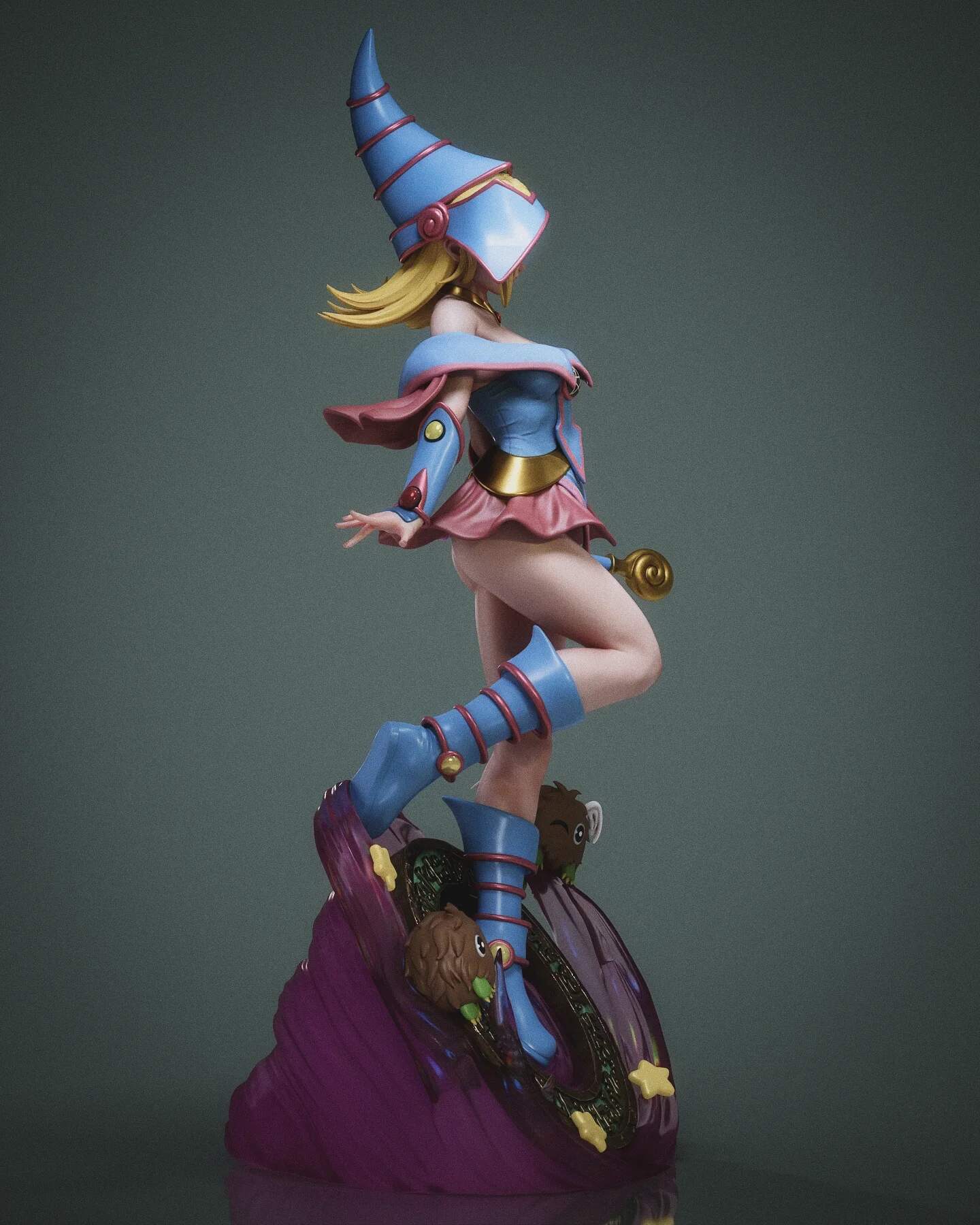 1669 Dark Magician Girl_Yu-Gi-Oh! - STL 3D Print Files