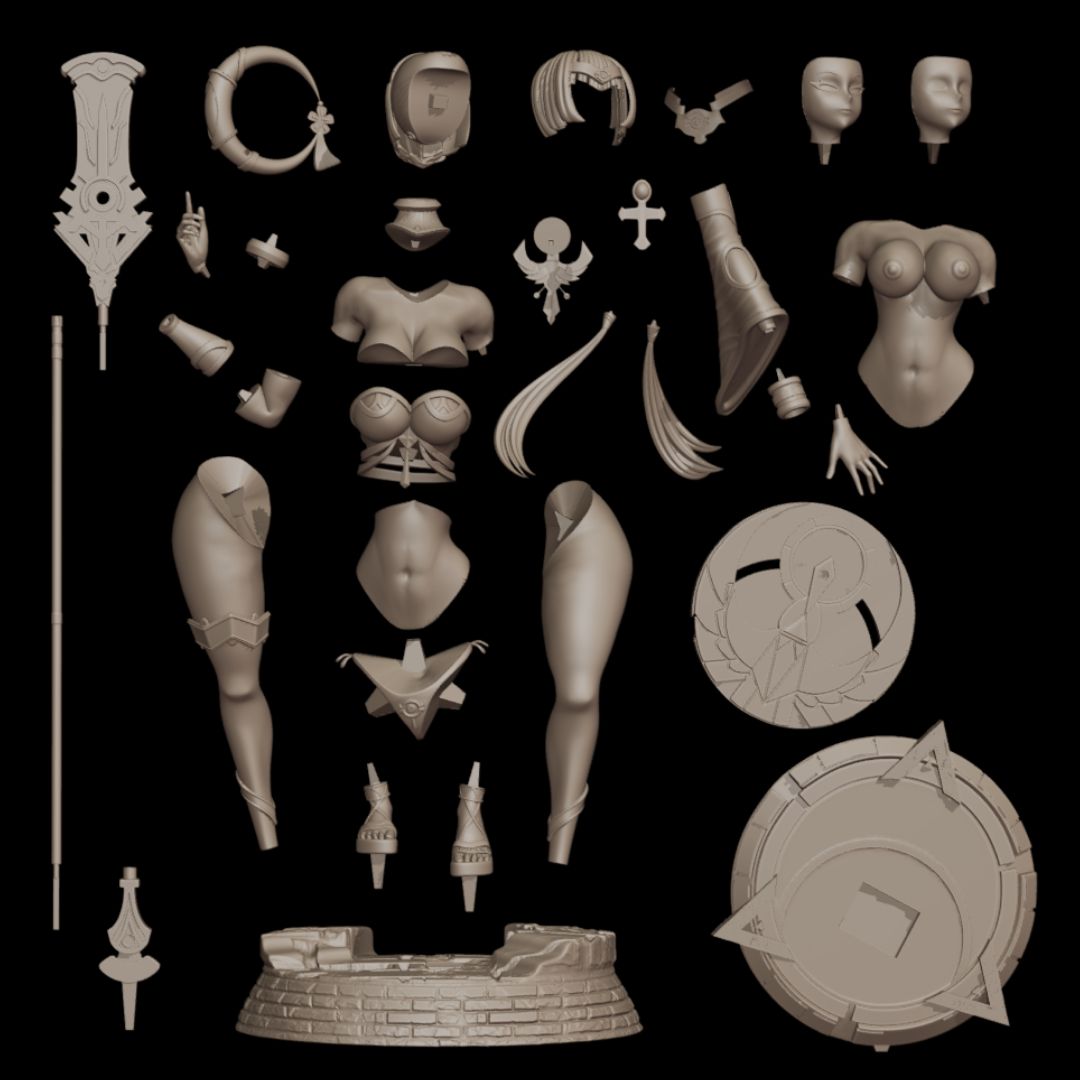 0255 Candace Genshin Impact - STL 3D Print Files