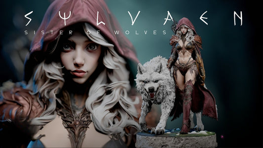 1220 Sylvaen_Sister of Wolves - STL 3D Print Files