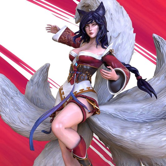 0724 Ahri Nine tailed Fox NSFW - League of Legends - STL 3D Print Files