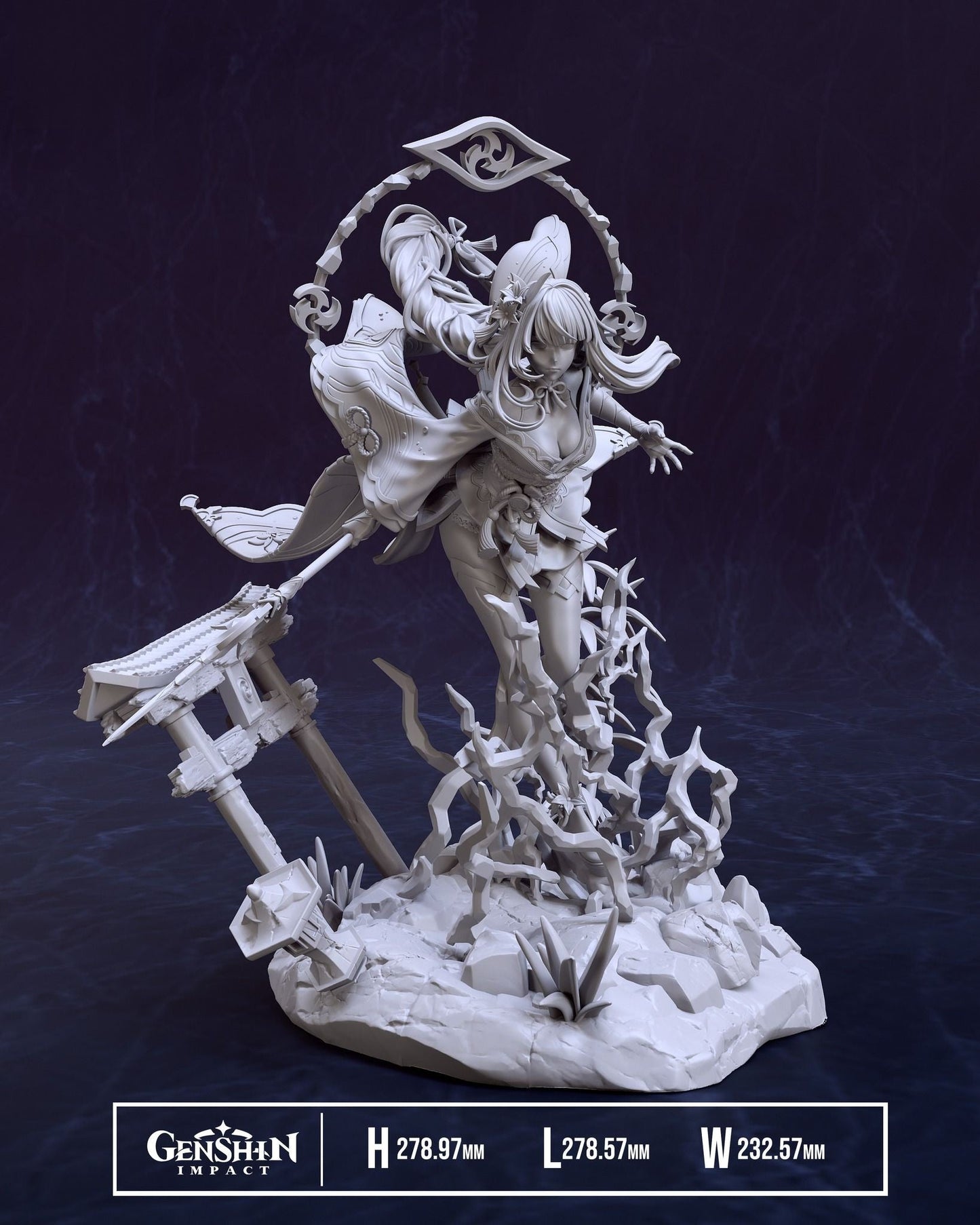 0185 Raiden Shogun - Genshin Impact (1212) - STL 3D Print Files