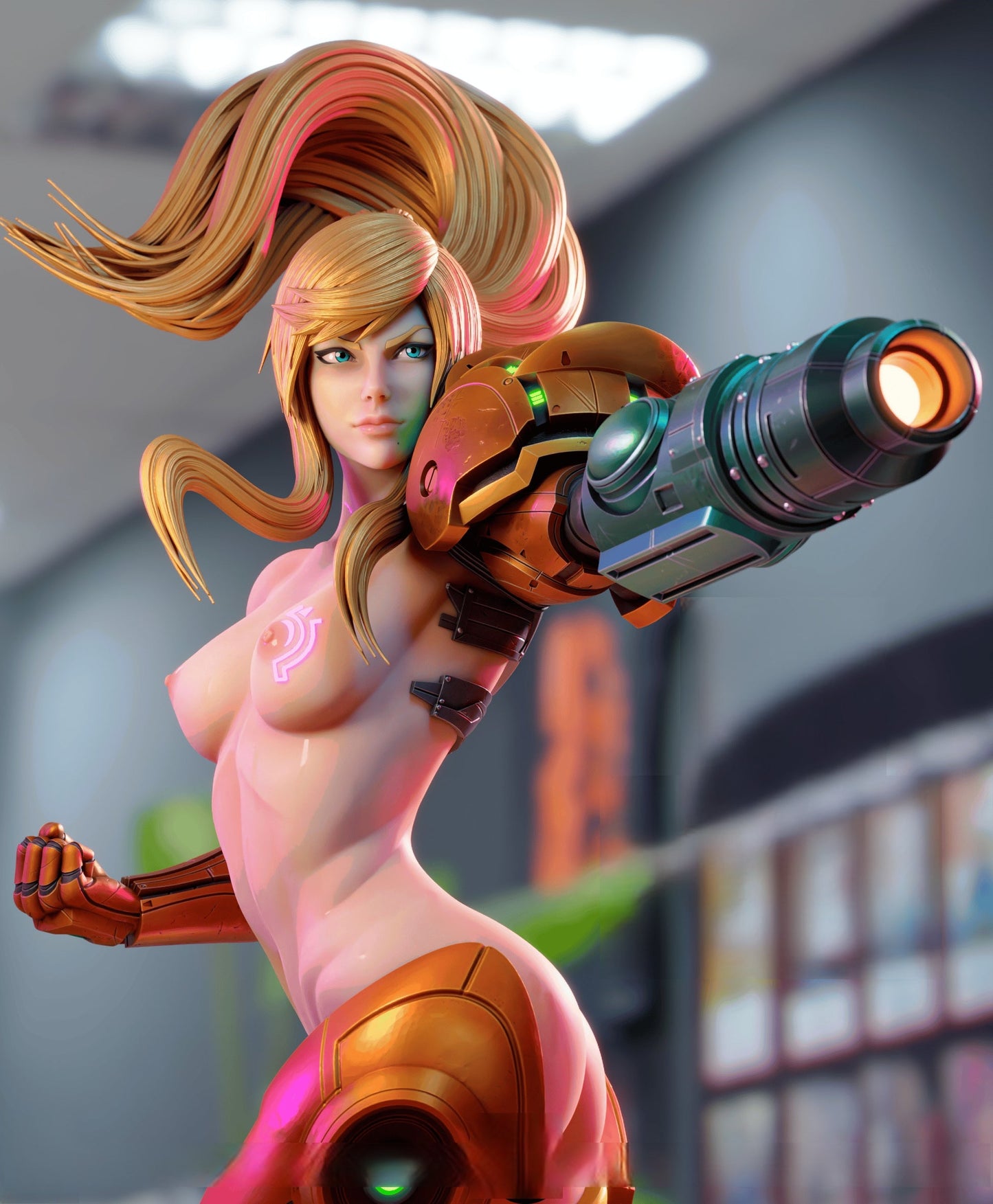 0495 Samus Aran NSFW - Metroid (1707) - STL 3D Print Files