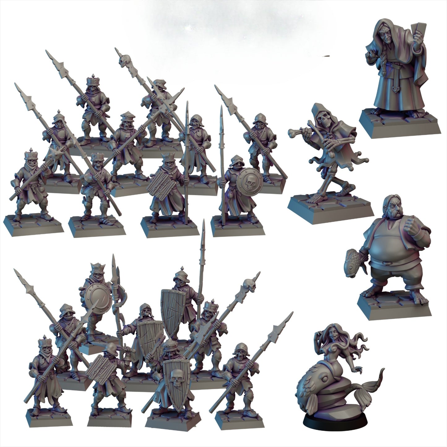 0592 Reanimated Warriors Vol.2 - STL 3D Print Files
