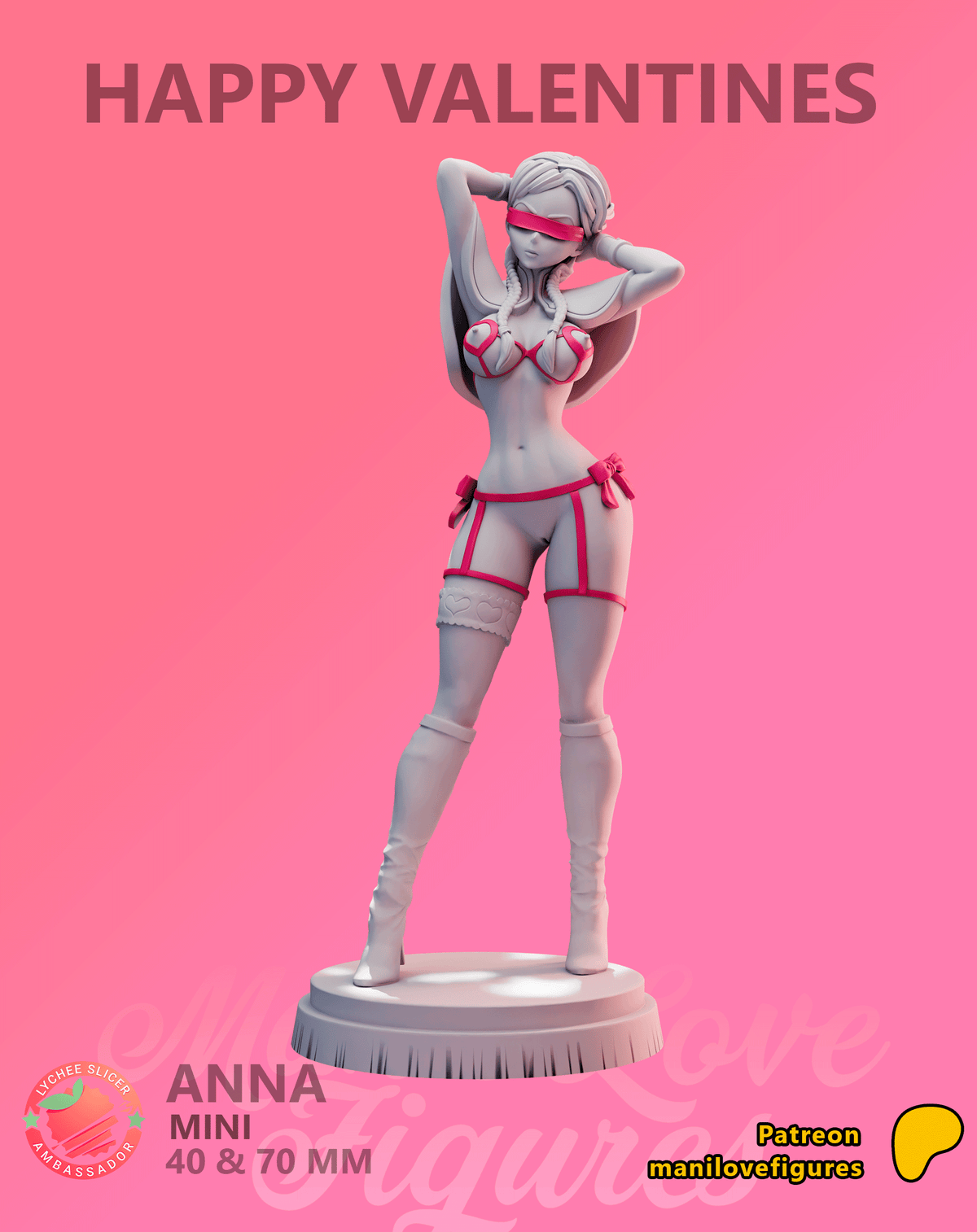2107 Anna_Valentine_Miniature - STL 3D Print Files
