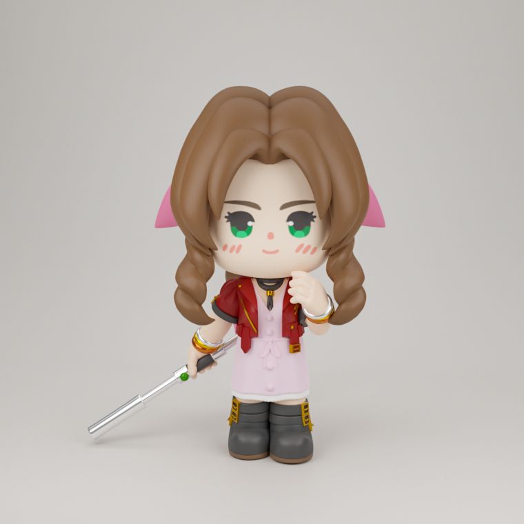 0131 Aerith Gainsborough - STL 3D Print Files