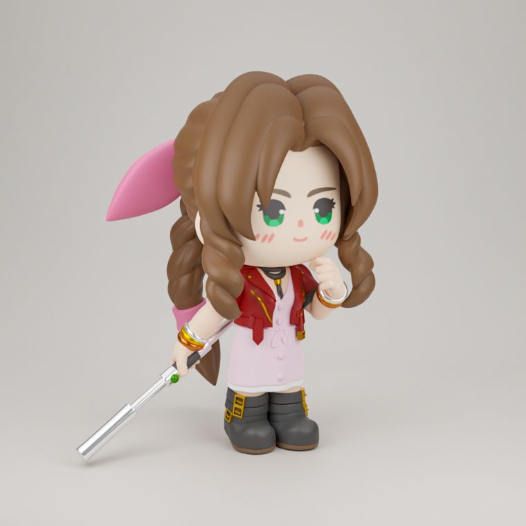 0131 Aerith Gainsborough - STL 3D Print Files