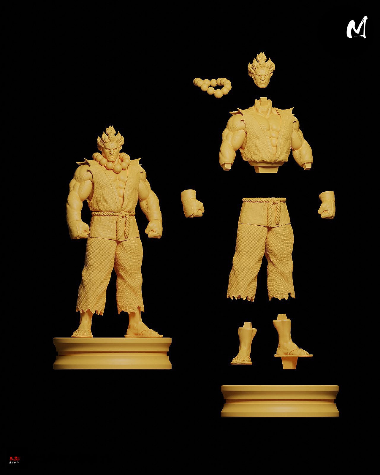 1620 Akuma_Street Fighter - STL 3D Print Files