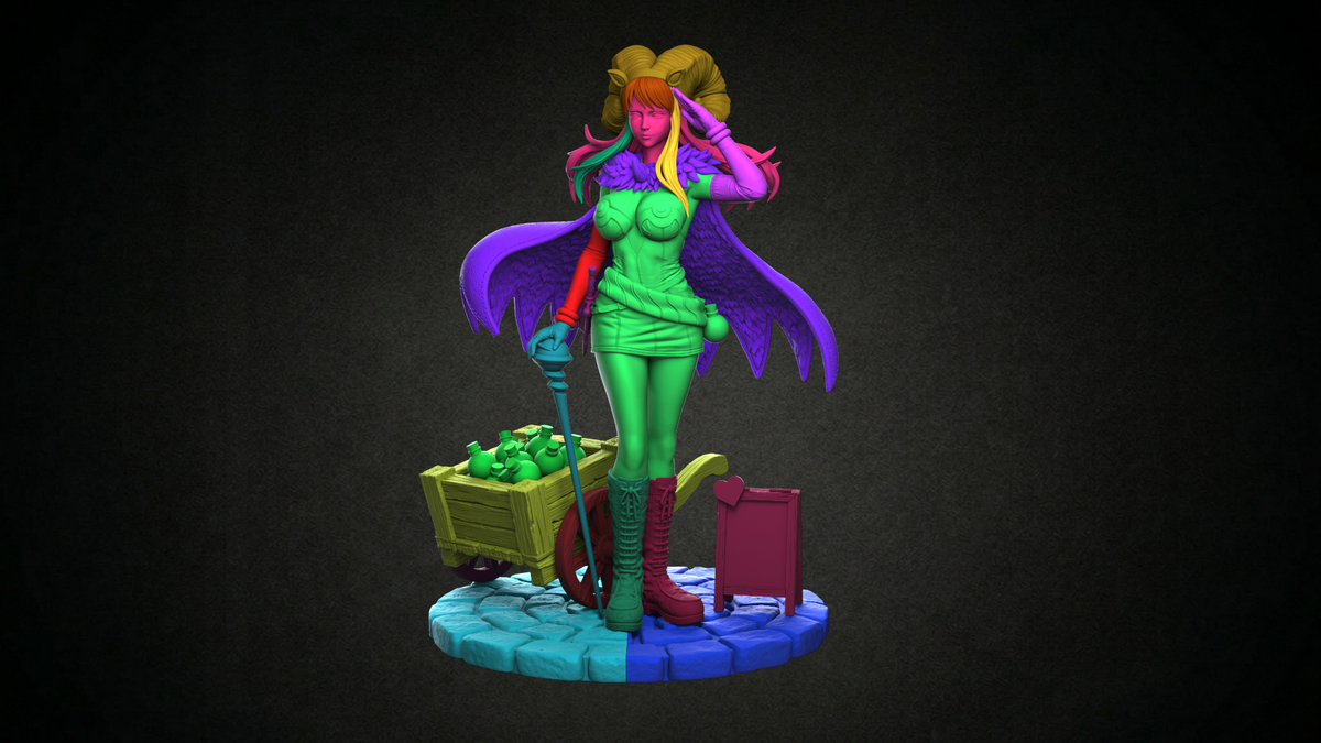 2068 Lady Alchemist - STL 3D Print Files