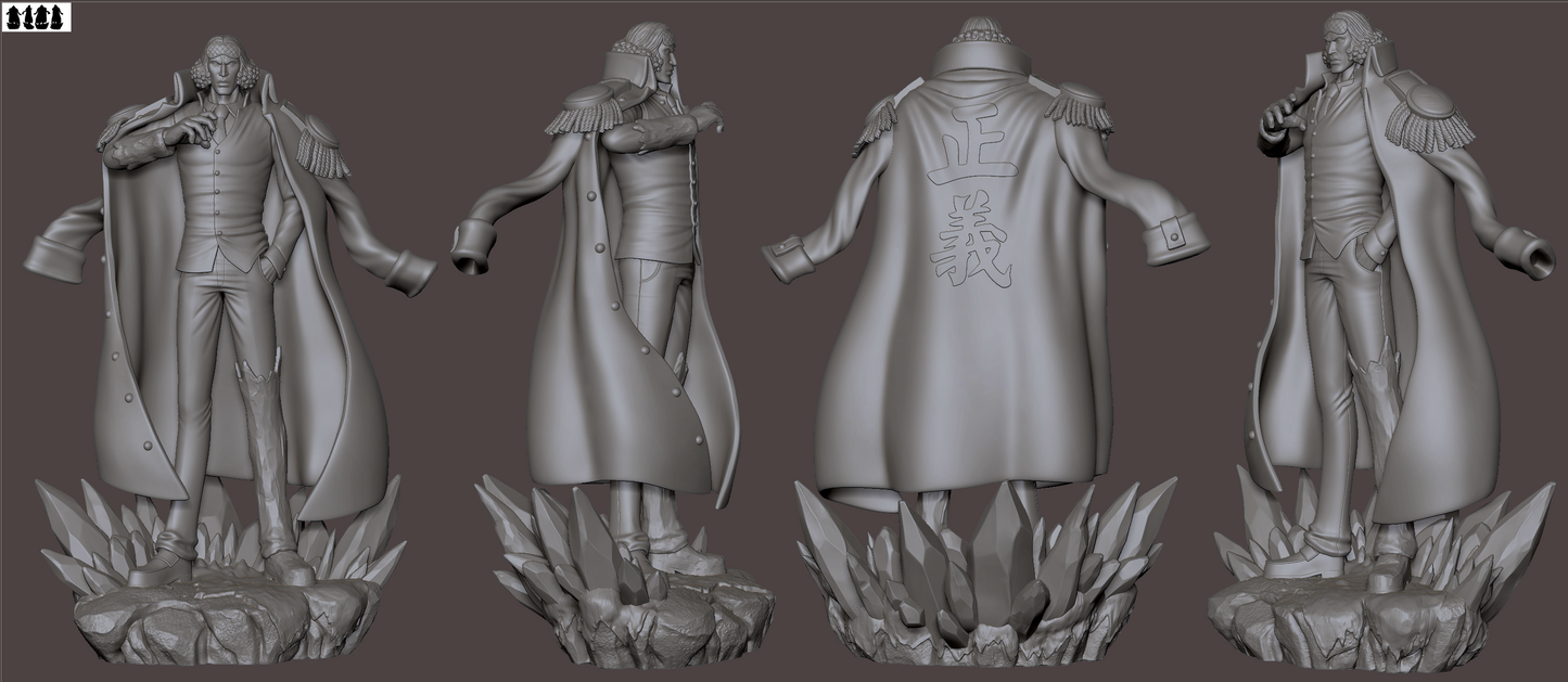 0230 Kuzan Aokiji (OP) - STL 3D Print Files