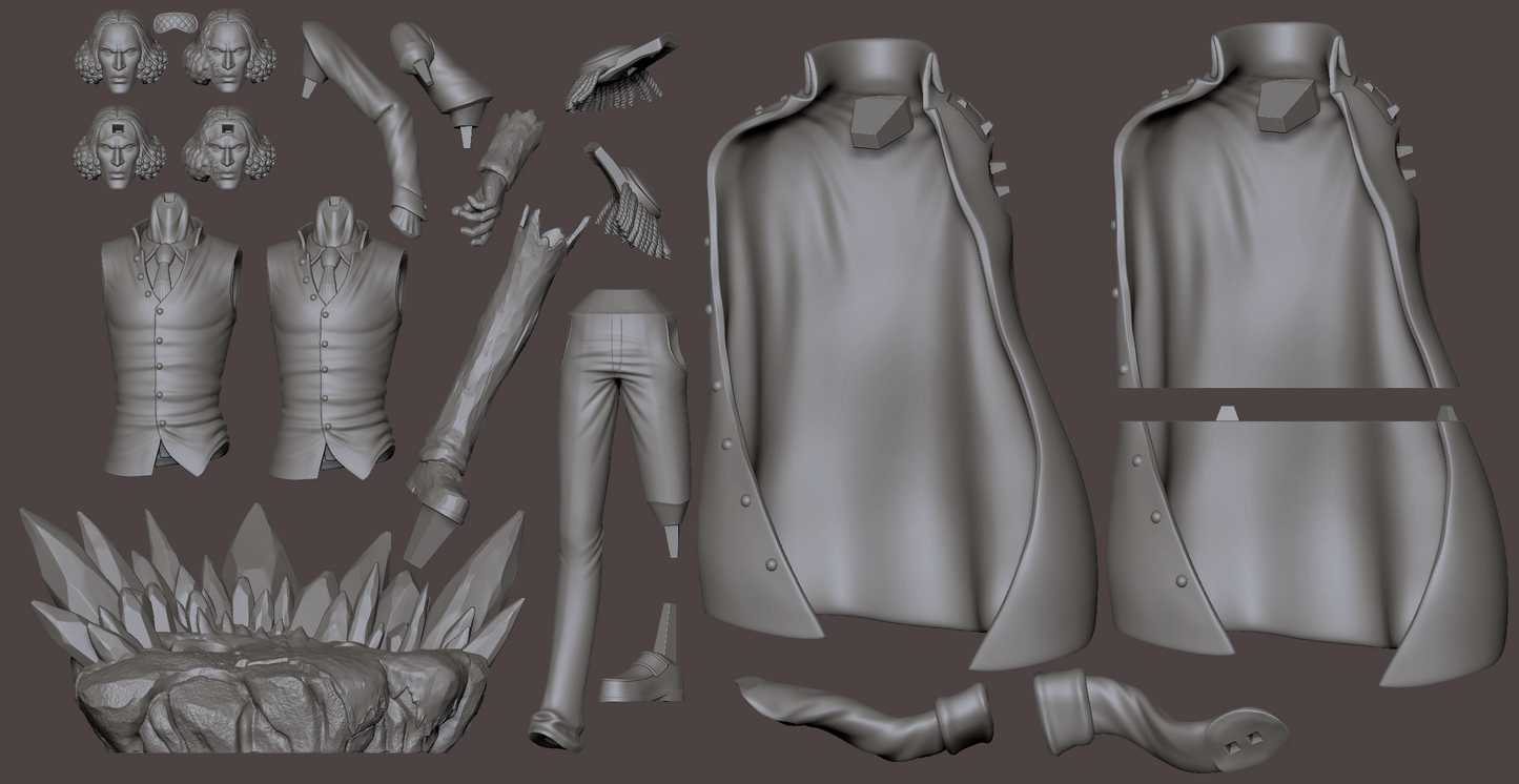 0230 Kuzan Aokiji (OP) - STL 3D Print Files