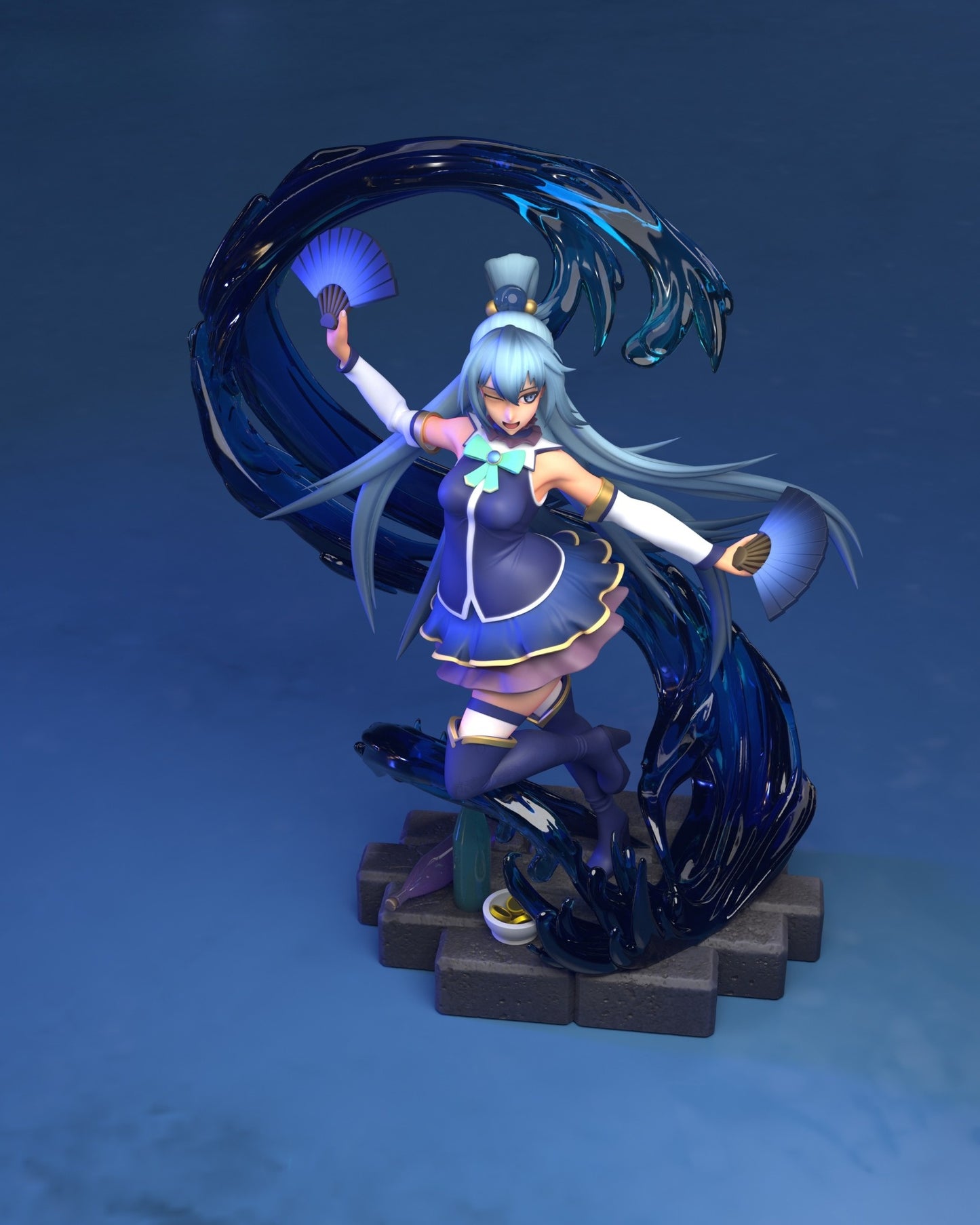 1136 Aqua_KonoSuba - STL 3D Print Files