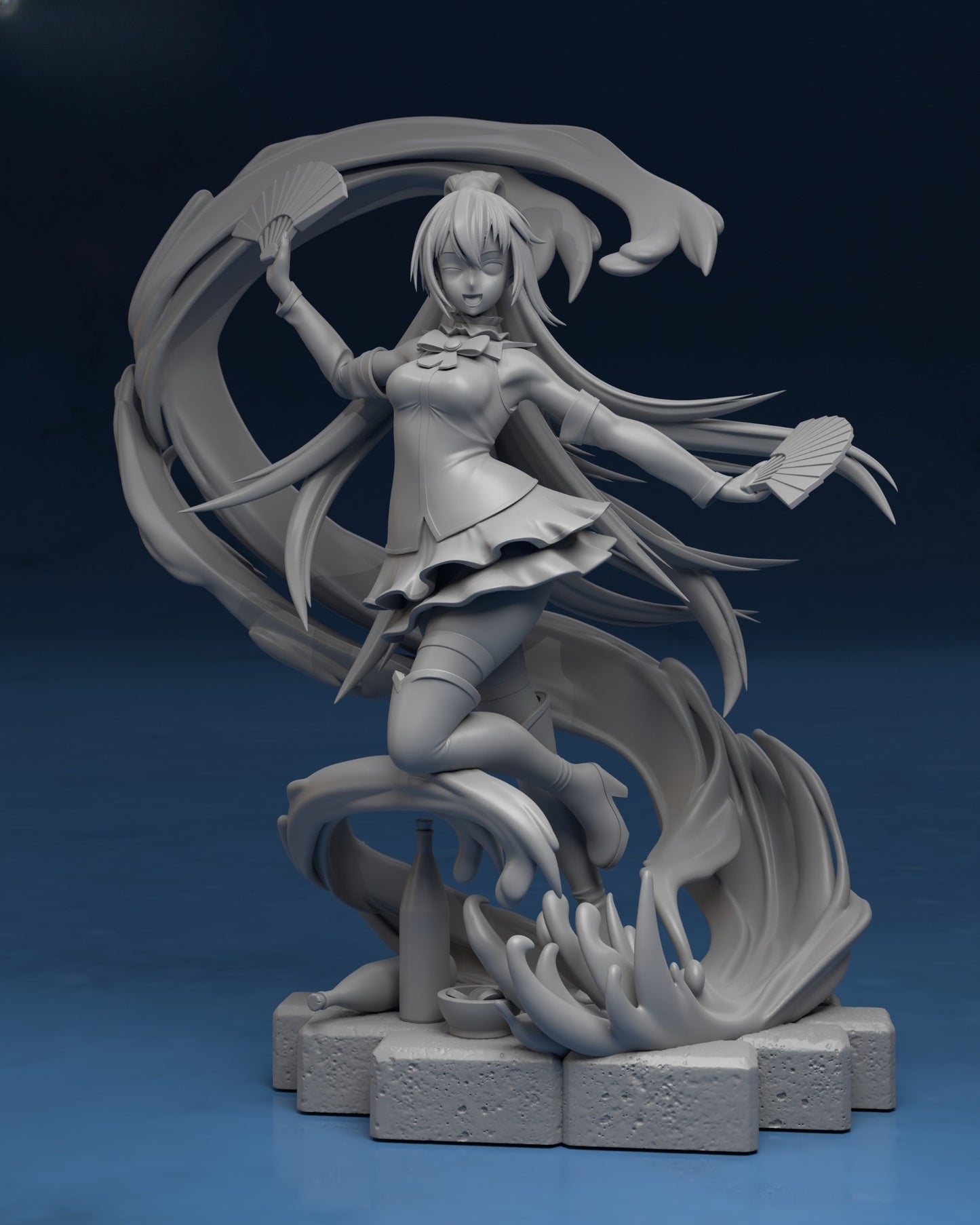 1136 Aqua_KonoSuba - STL 3D Print Files