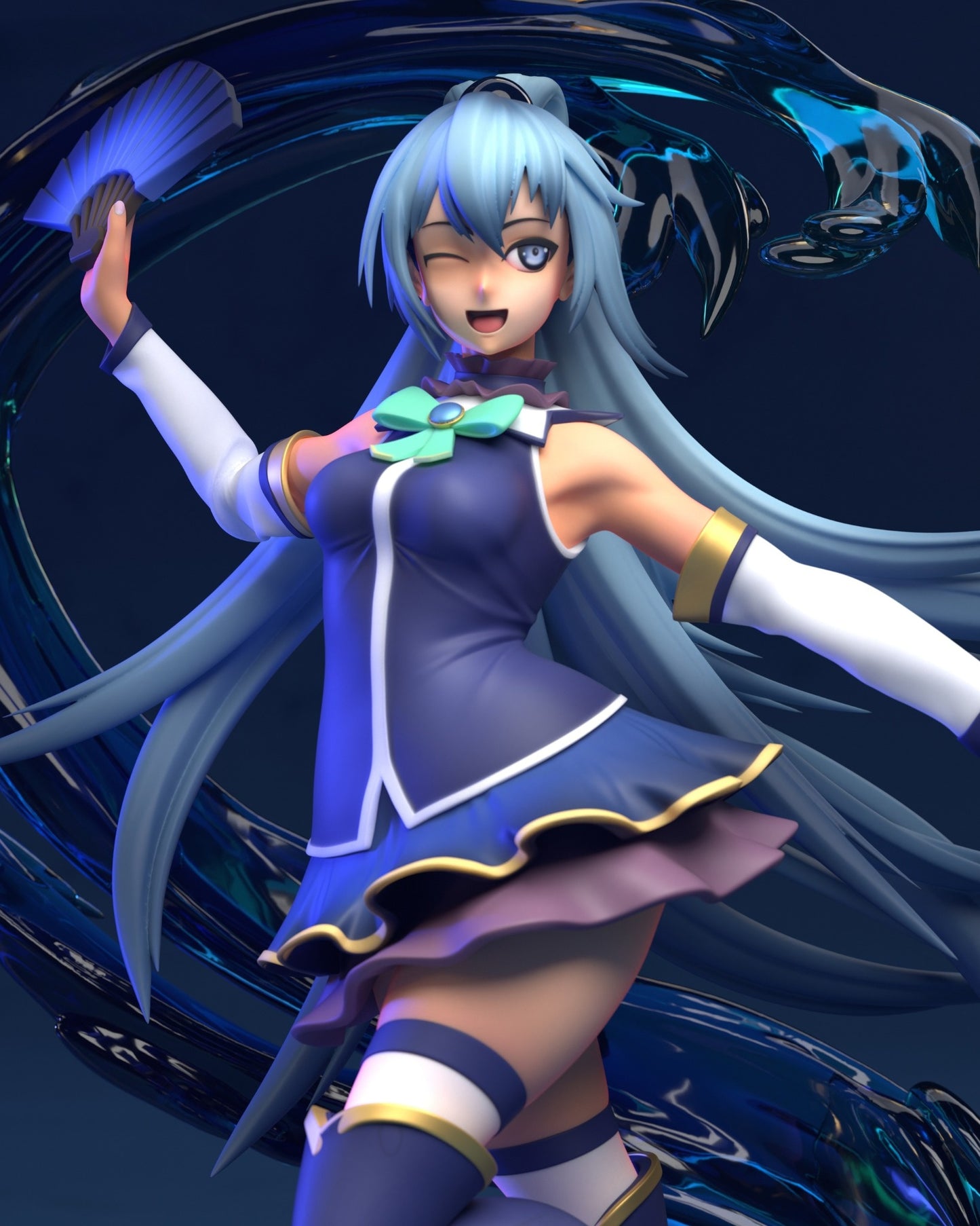 1136 Aqua_KonoSuba - STL 3D Print Files