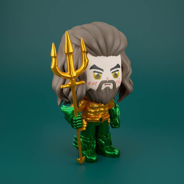 0170 Arthur Curry Aquaman - STL 3D Print Files