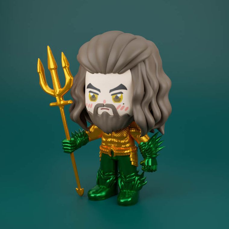 0170 Arthur Curry Aquaman - STL 3D Print Files