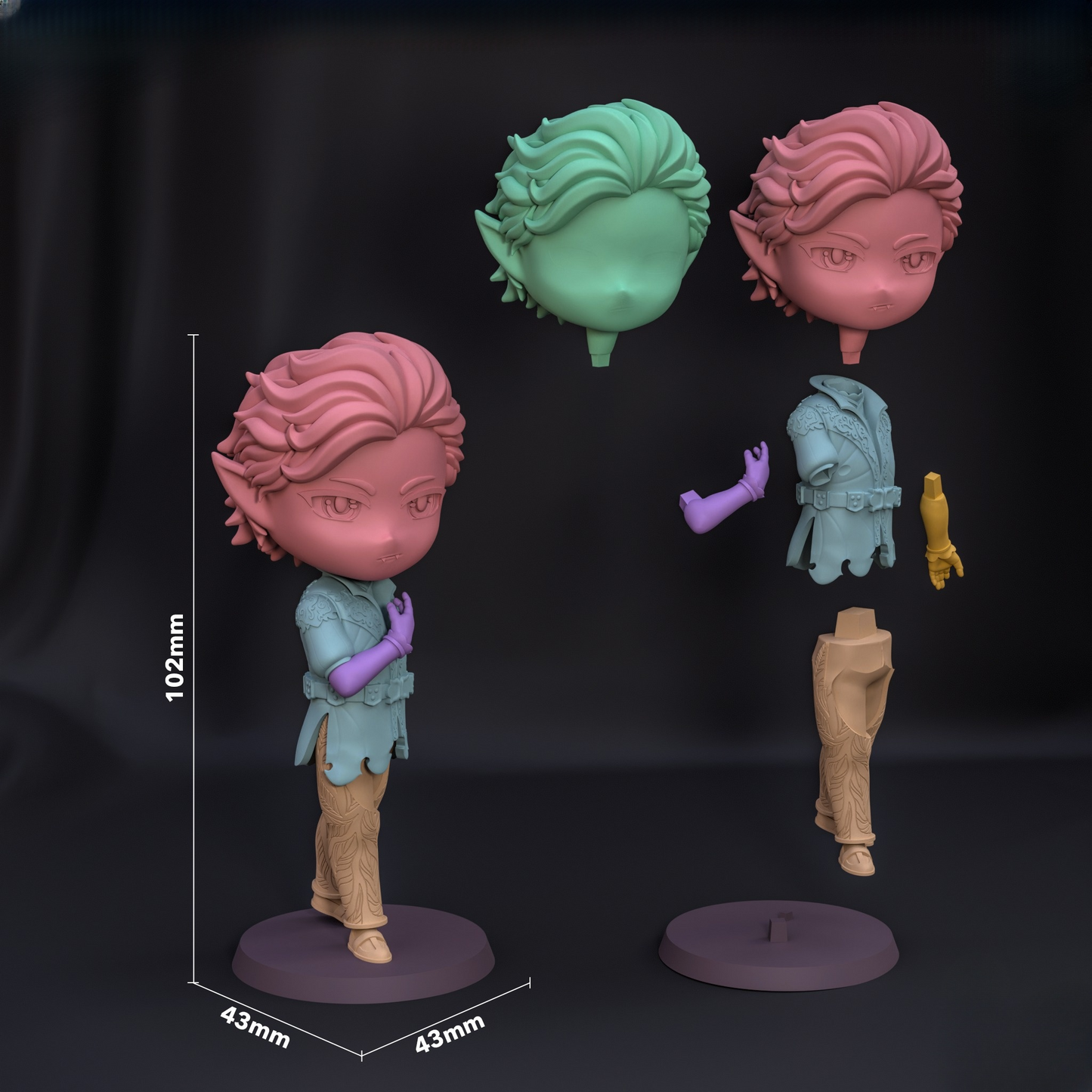 0077 Astarion - Baldur's Gate3 - STL 3D Print Files