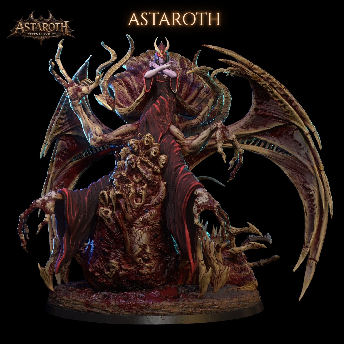1509 Astaroth Internal Court Miniatures Set May2026 - STL 3D Print Files