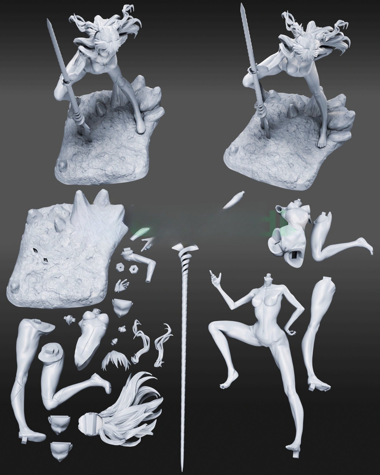 1400 Asuka Langley Soryu_Evangelion NSFW - STL 3D Print Files