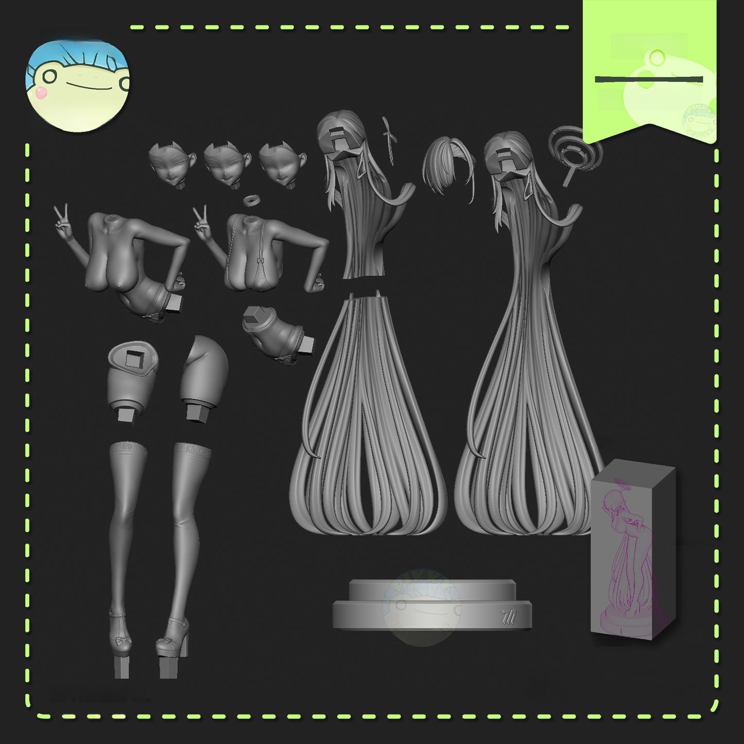 1435 Asuna_Blue Archive - STL 3D Print Files