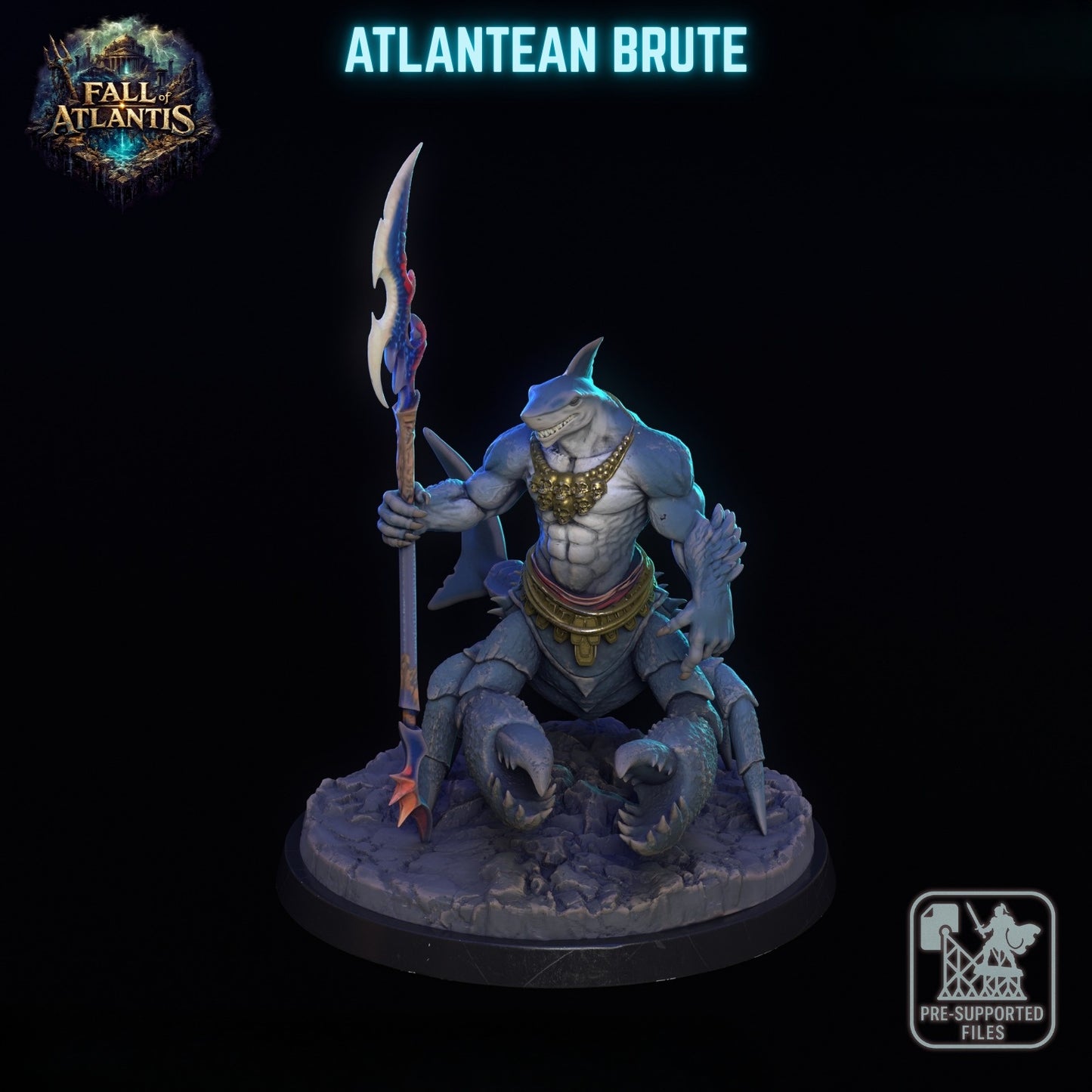 1505 Fall of Atlantis Miniatures Set January2026 - STL 3D Print Files