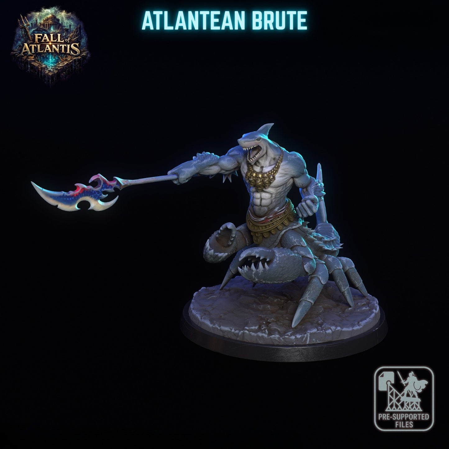1505 Fall of Atlantis Miniatures Set January2026 - STL 3D Print Files