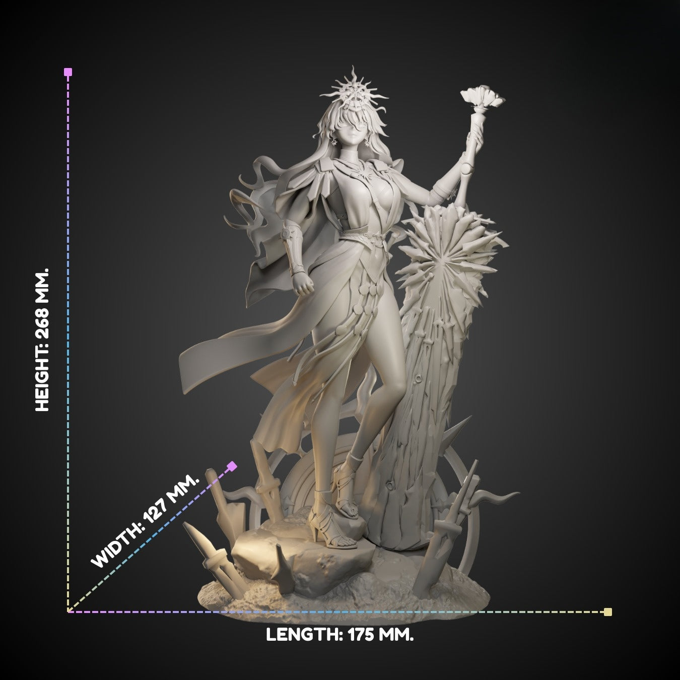 1077 Augusta_Wuthering Waves - STL 3D Print Files